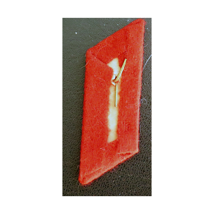 RUSSIE : insigne de col en tissu et métal de la police (milice) russe