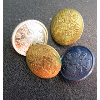 RUSSE : lot de 4 boutons d'uniformes russes