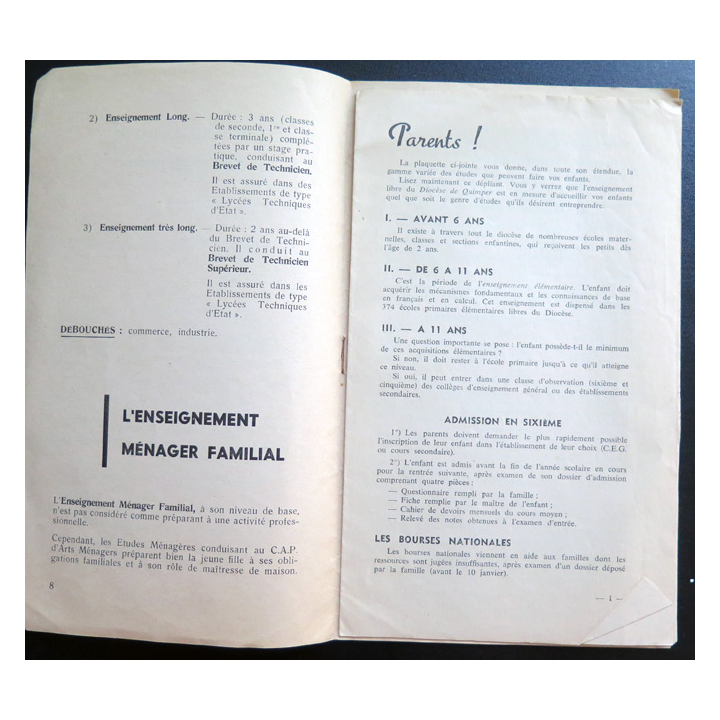 Brochure comment orienter vis enfants