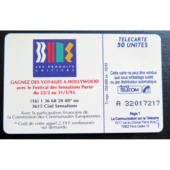 Carte téléphonique Télécarte 50 Sensualité