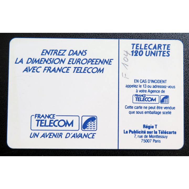 Carte téléphonique Télécarte 120 Entrez dans la dimension européenne