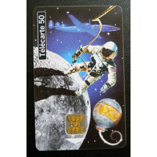 Carte téléphonique Télécarte 50 La conquête spatiale