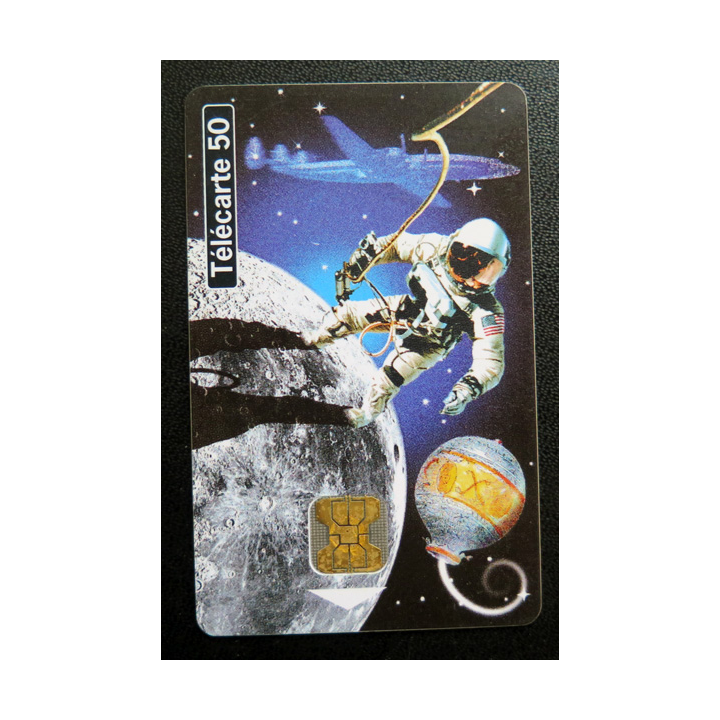 Carte téléphonique Télécarte 50 La conquête spatiale