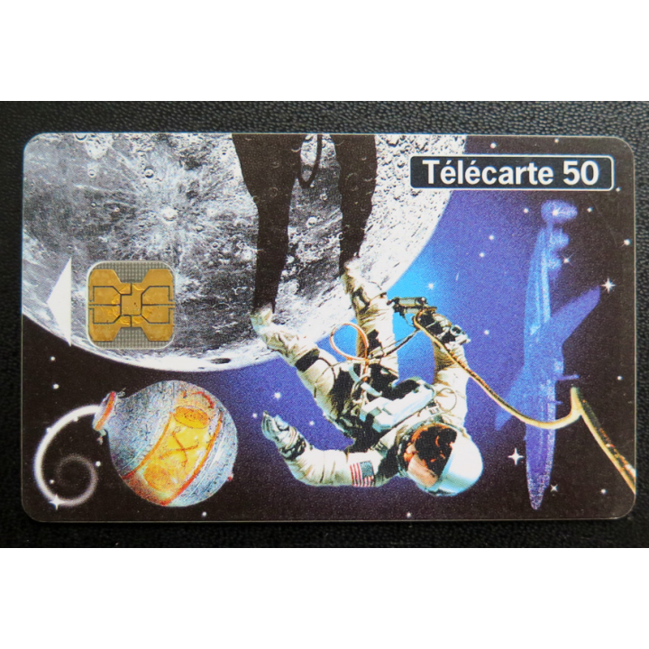 Carte téléphonique Télécarte 50 La conquête spatiale