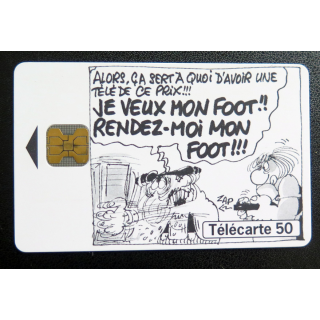 Carte téléphonique Télécarte 50 Je veux mon foot Rendez moi mon foot