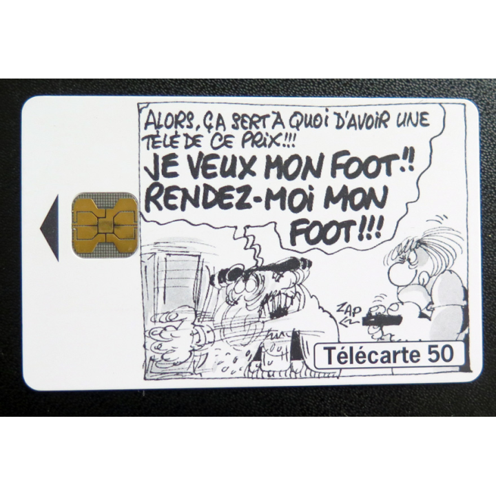 Carte téléphonique Télécarte 50 Je veux mon foot Rendez moi mon foot