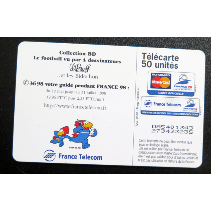 Carte téléphonique Télécarte 50 Je veux mon foot Rendez moi mon foot