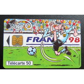 Carte téléphonique Télécarte 50 Le football vu par 4 dessinateurs