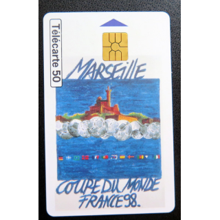 Carte téléphonique Télécarte 50 coupe du Monde France 98 Marseille