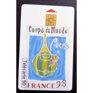 Carte téléphonique Télécarte 50 coupe du Monde France 98 Paris