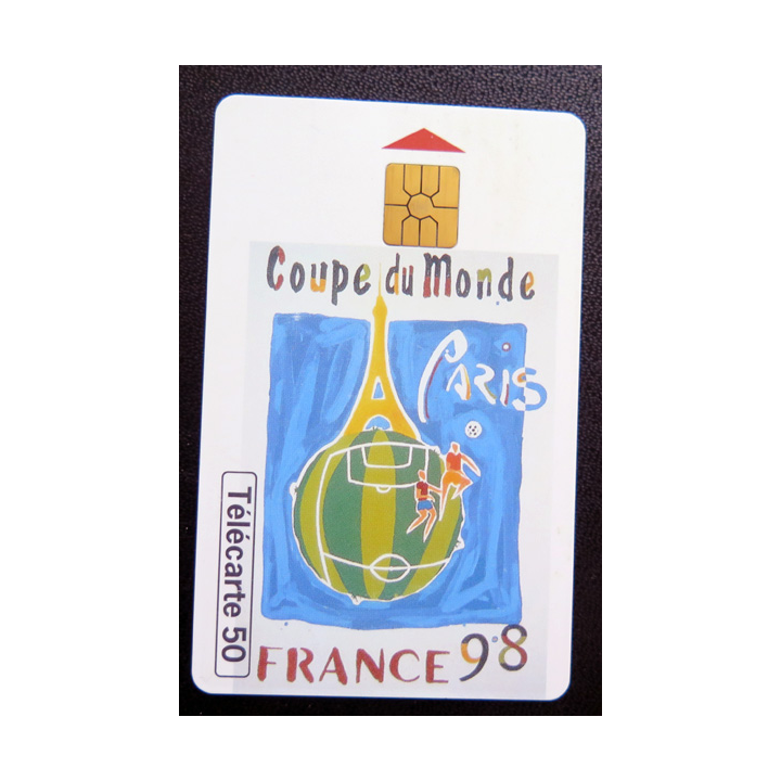 Carte téléphonique Télécarte 50 coupe du Monde France 98 Paris
