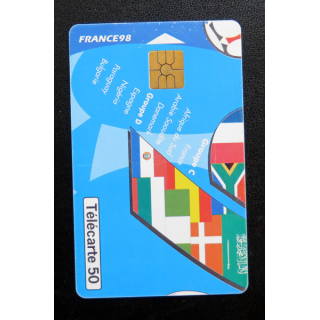 Carte téléphonique Télécarte 50 coupe du Monde France 98