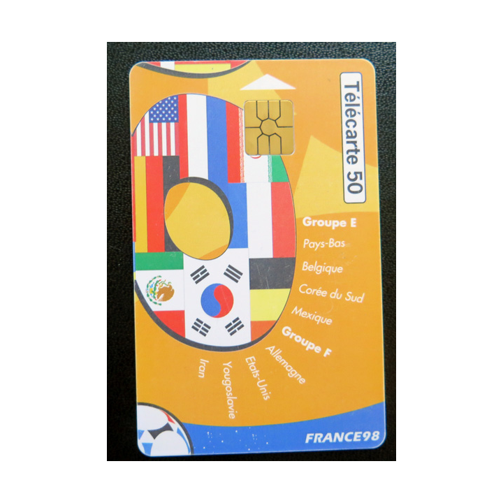 Carte téléphonique Télécarte 50 coupe du Monde France 98