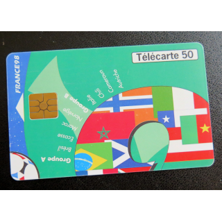 Carte téléphonique Télécarte 50 coupe du Monde France 98