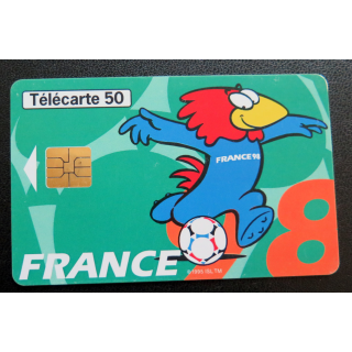 Carte téléphonique Télécarte 50 Collection Footix : le dribble