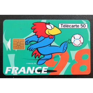 Carte téléphonique Télécarte 50 Collection Footix : la reprise de volée