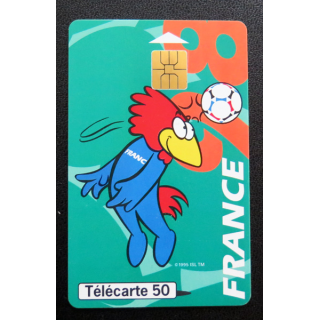 Carte téléphonique Télécarte 50 Collection Footix : la tête