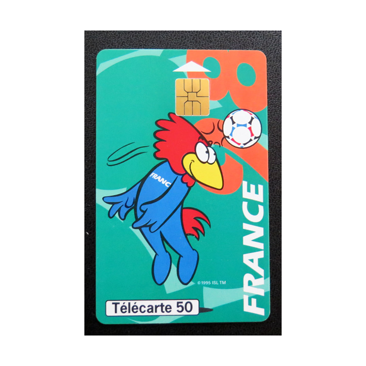 Carte téléphonique Télécarte 50 Collection Footix : la tête