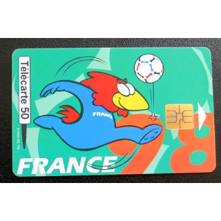 Carte téléphonique Télécarte 50 Collection Footix : le retourné acrobatique
