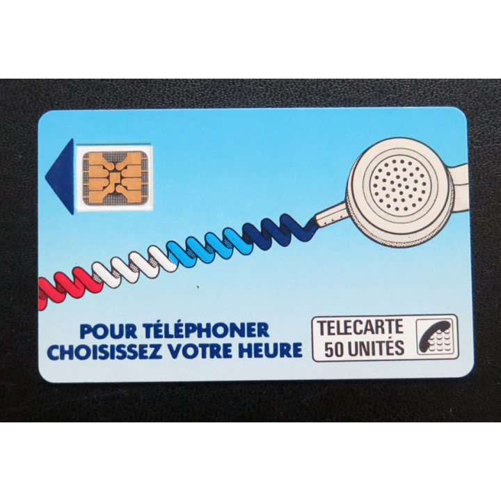 Carte téléphonique Télécarte 50 Pour téléphoner choisissez votre heure