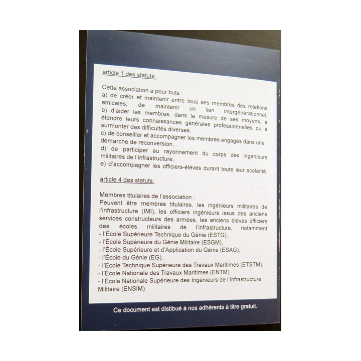 ANOFIM : bulletin de liaison n° 79 de 2025 de l'association nationale des officiers ingénieurs de l'infrastructure militaire