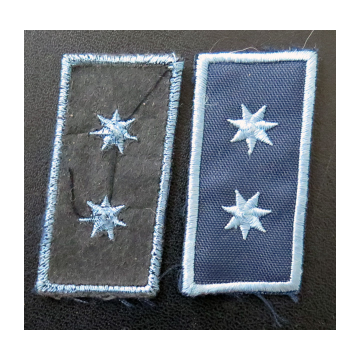 GEORGIE : insigne tissu de lieutenant de la police géorgienne