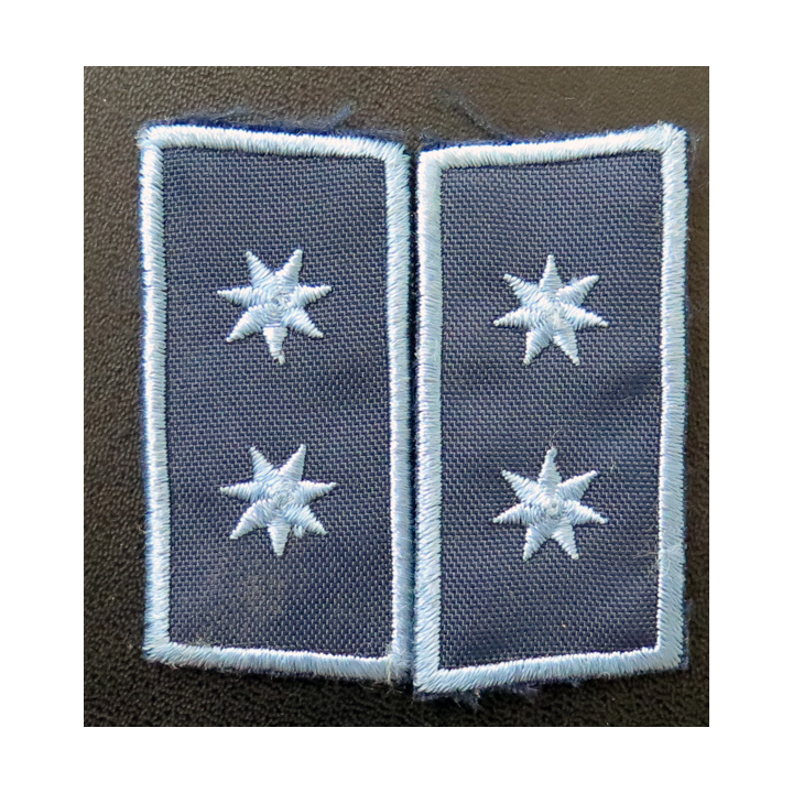 GEORGIE : insigne tissu de lieutenant de la police géorgienne