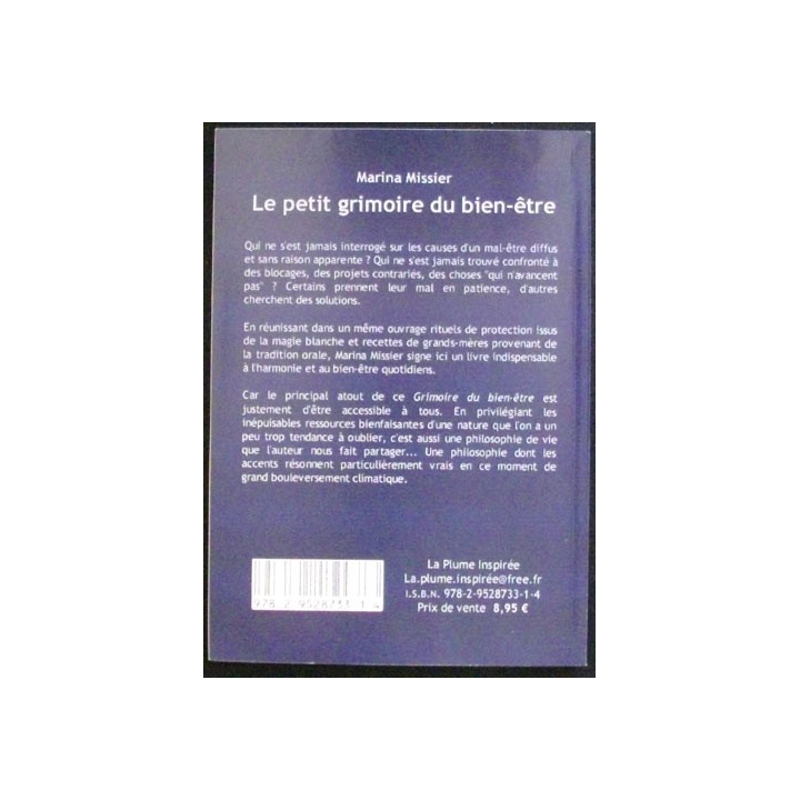 LE PETIT GRIMOIRE DU BIEN-ÊTRE DE MARINA MISSIER