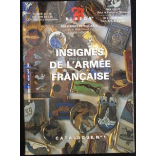 0. CATALOGUE N°1 COTATION  BLASOR INSIGNES ARMÉE FR 1996-1997