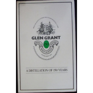 GLEN GRANT A DISTILLATION OF 150 YEARS 1989