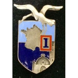 1° CA : 1° CORPS D'ARMEE ÉMAIL CIGOGNE (UNE ÉPINGLE COUPÉE)