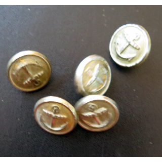 RUSSIE : 5 boutons de la marine russe réalisation US production pour la Russie