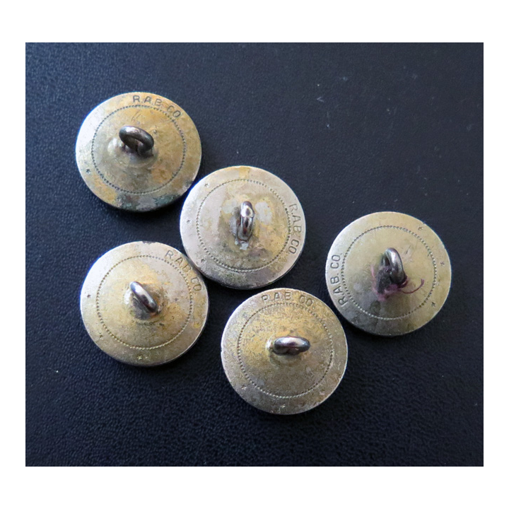 RUSSIE : 5 boutons de la marine russe réalisation US production pour la Russie