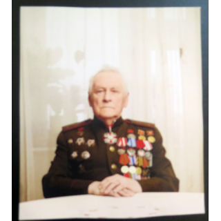 URSS : photo de premier lieutenant de l'armée rouge K. Berends Moscou 2015 21x 24 cm