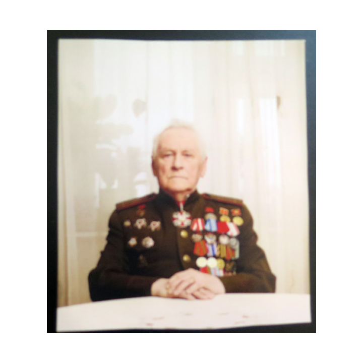 URSS : photo de premier lieutenant de l'armée rouge K. Berends Moscou 2015 21x 24 cm