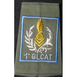 FOURREAU COMBAT 1°GLCAT BORDURES BLEU CLAIR