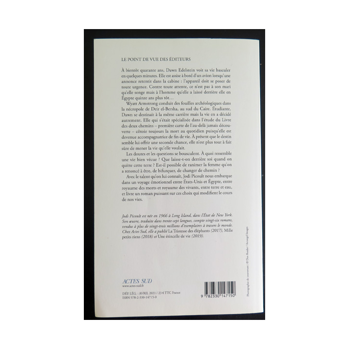 Le livre des deux chemins de Jodi Picoult Actes Sud 2021