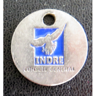 jeton de caddie du Conseil Général de l'Indre 1 euro