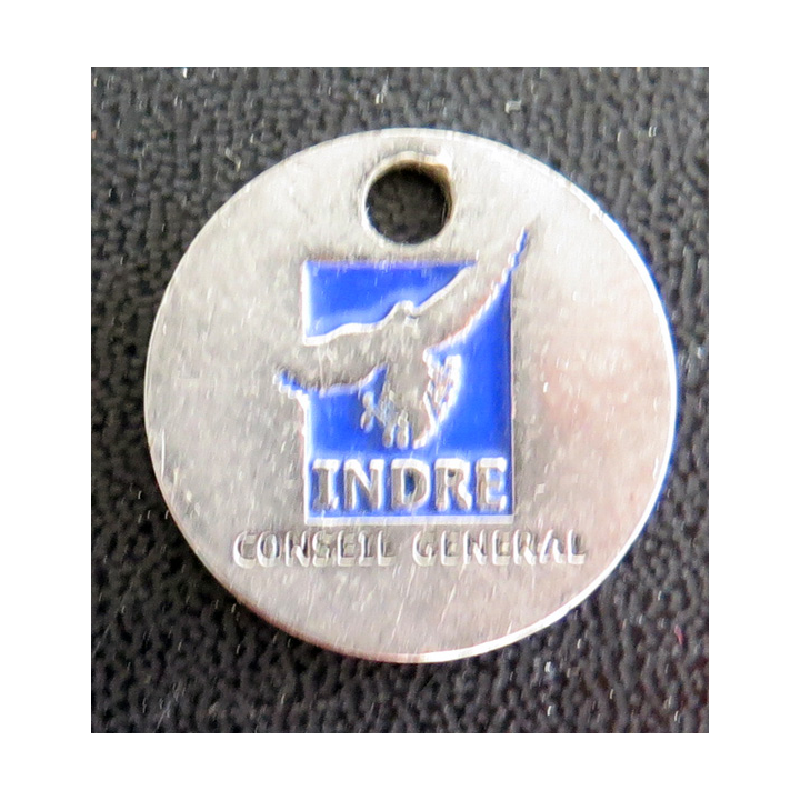 jeton de caddie du Conseil Général de l'Indre 1 euro
