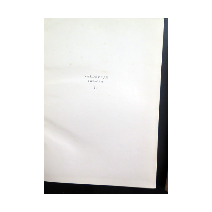 2 superbes volumes tchèques de Valdstejn 1630-1634 par Joseph Pekar (1933)