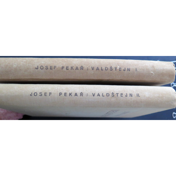 2 superbes volumes tchèques de Valdstejn 1630-1634 par Joseph Pekar (1933)