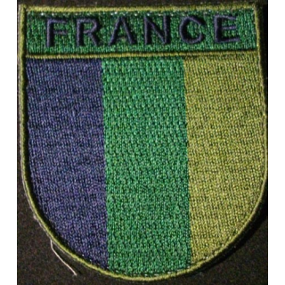 INSIGNE DE MANCHE "FRANCE" COMBAT VERT