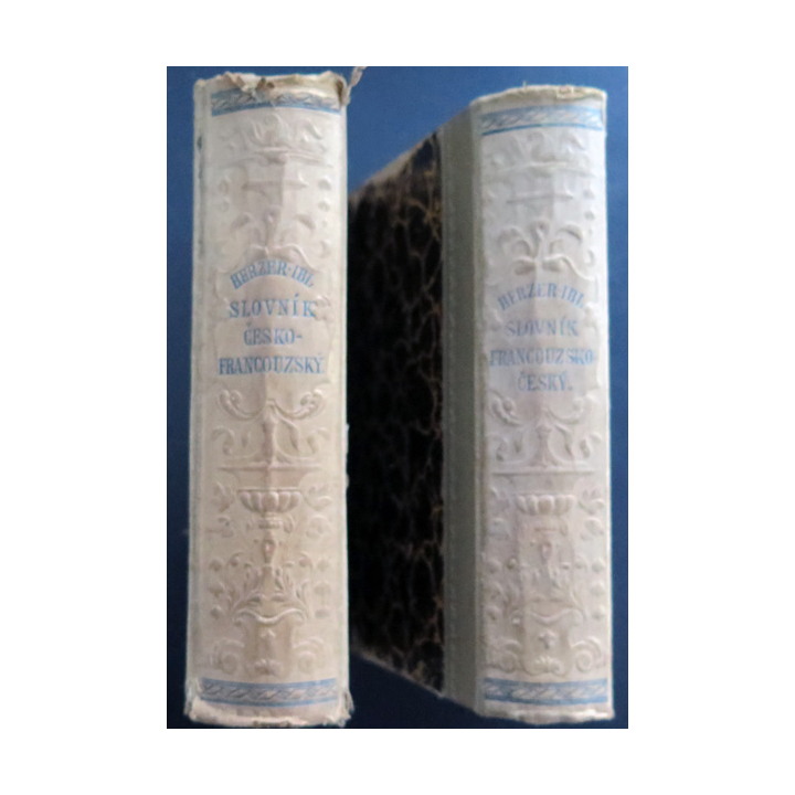 Paire de dictionnaires français Tchèque et Tchèque Français Herzer-Ibl