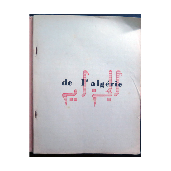 ESMIA : Bulletin d'information sur l'Algérie Juillet 1957