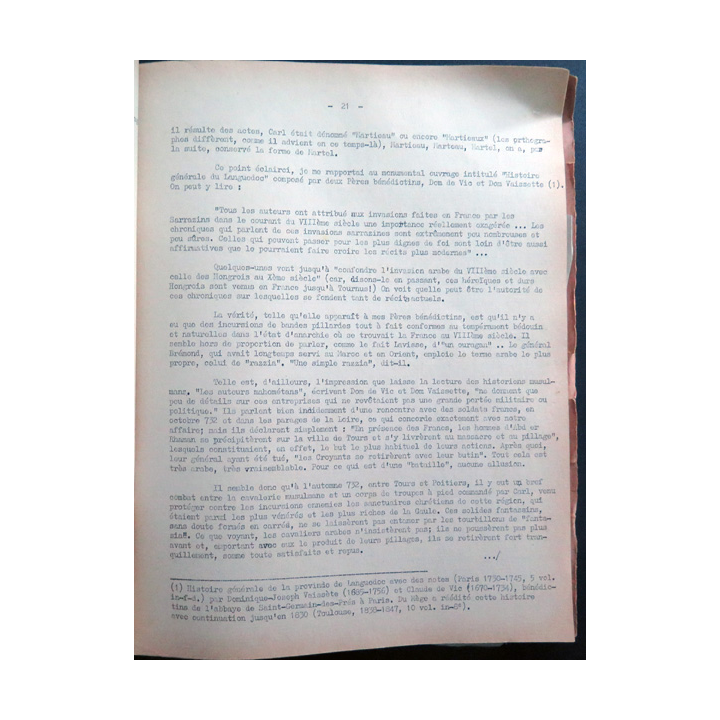 ESMIA : Bulletin d'information sur l'Algérie Juillet 1957