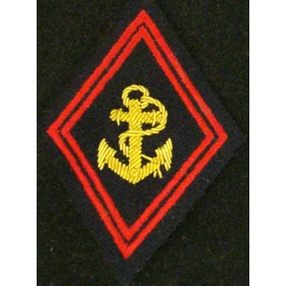 LOSANGE DE BRAS MODÈLE 45 : TROUPES DE MARINE CADRE CANNETILLE