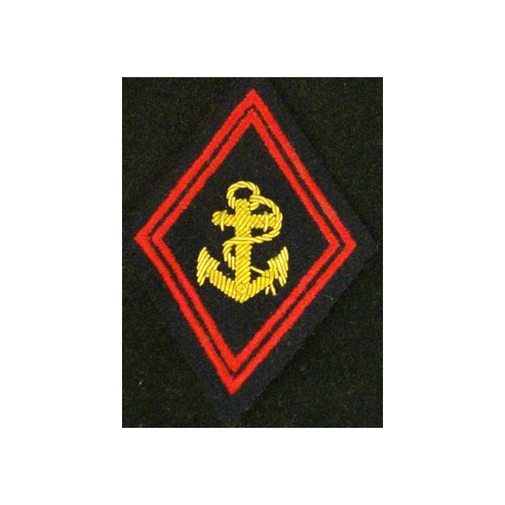 LOSANGE DE BRAS MODÈLE 45 : TROUPES DE MARINE CADRE CANNETILLE