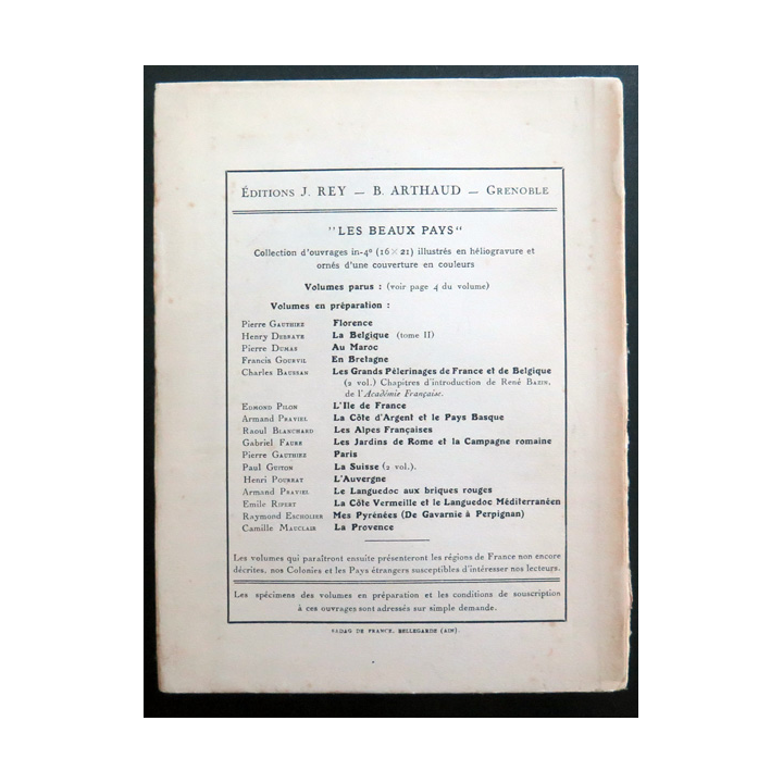 La Route des Dolomites de gabriel Faure 1926. Tranche un peu usée