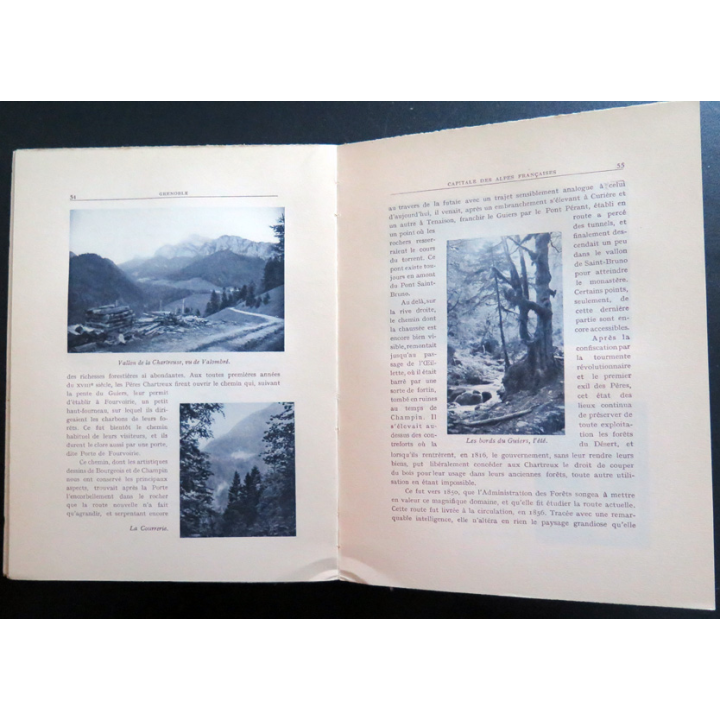 Grenoble capitale de Alpes françaises de henri Ferrand 1924. Tranche un peu usée