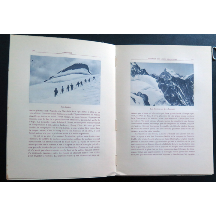 Grenoble capitale de Alpes françaises de henri Ferrand 1924. Tranche un peu usée